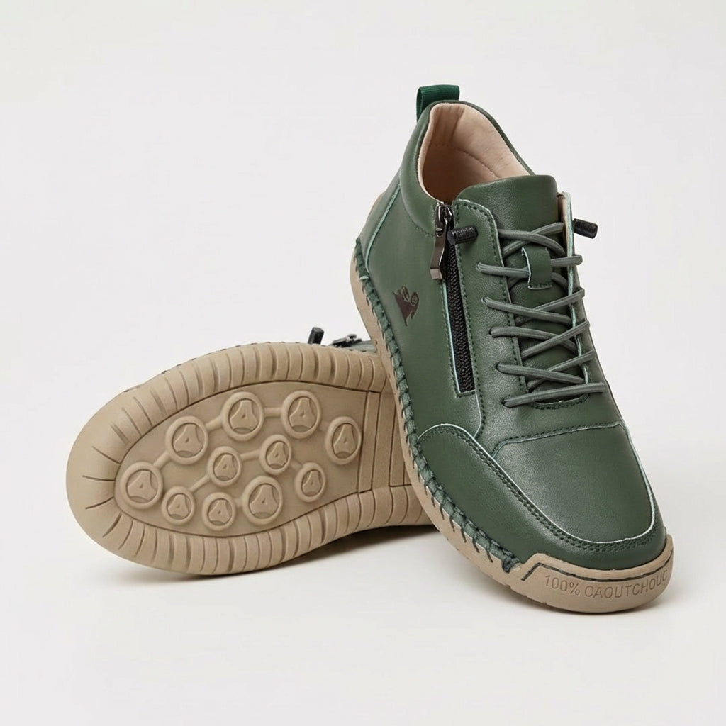 Flora Zapatos ortopédicos cómodos con cremallera