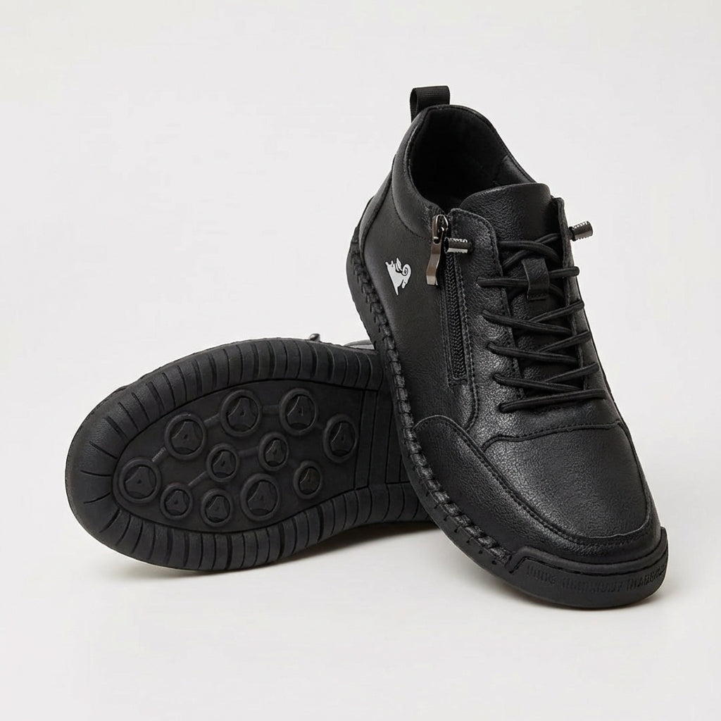 Flora Zapatos ortopédicos cómodos con cremallera