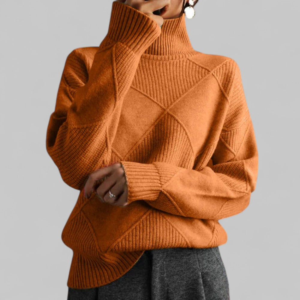 Suéter de invierno oversized cuello alto