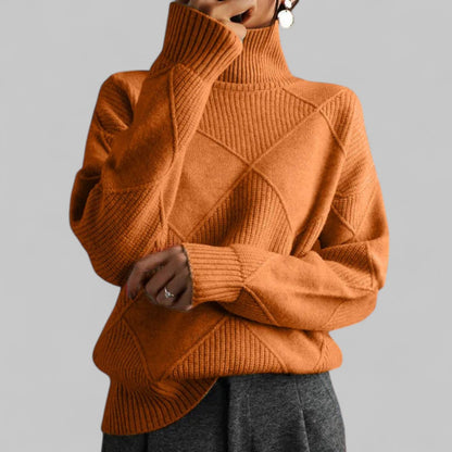 Suéter de invierno oversized cuello alto