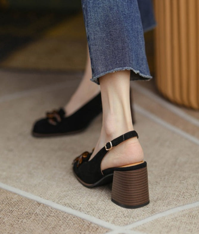 Tacones de ante Amelia
