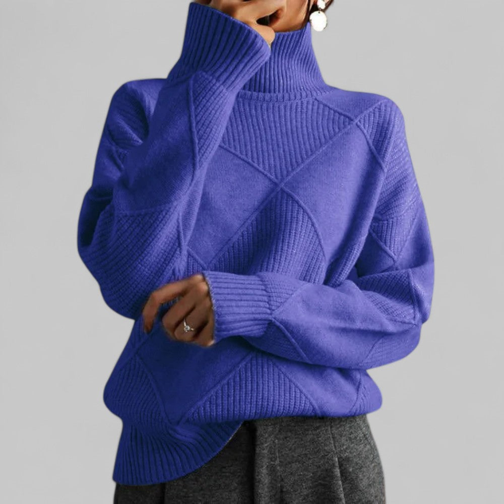 Suéter de invierno oversized cuello alto