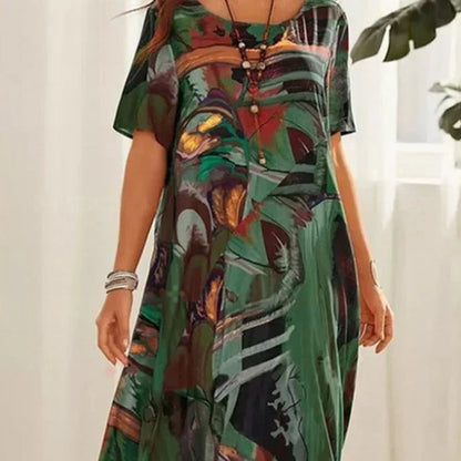 Vestido con estampado artístico