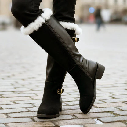 Botas altas de invierno con forro cálido