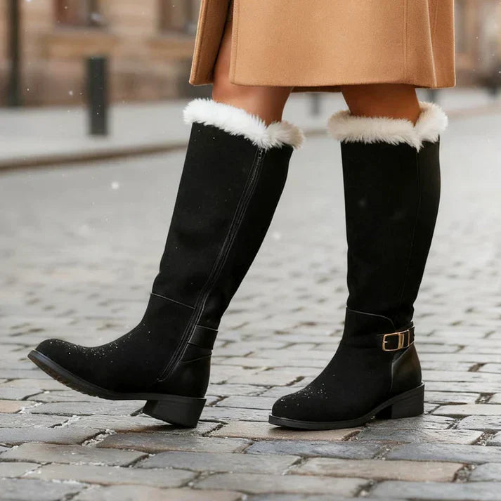 Botas altas de invierno con forro cálido