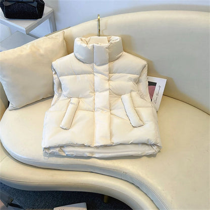 Chaleco acolchado con cuello alto