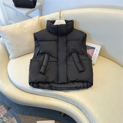 Chaleco acolchado con cuello alto