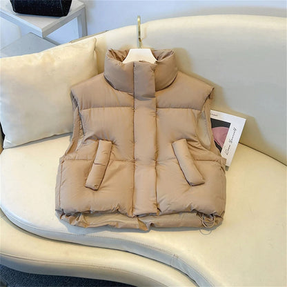 Chaleco acolchado con cuello alto