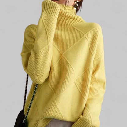 Suéter de invierno oversized cuello alto