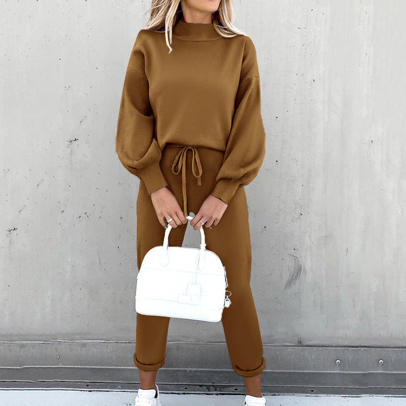 Conjunto de dos piezas suave para mujer de uso doméstico