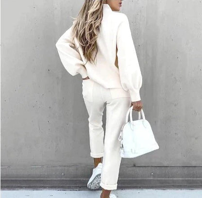 Conjunto de dos piezas suave para mujer de uso doméstico