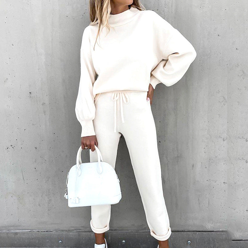 Conjunto de dos piezas suave para mujer de uso doméstico